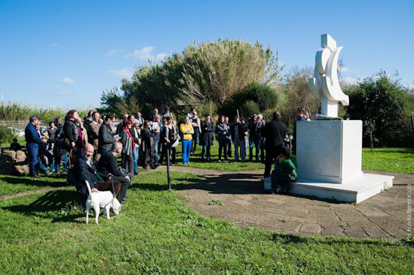 Commemorazione di Pasolini presso il Giardino letterario Pier Paolo Pasolini/Centro Habitat Mediterraneo Lipu Ostia - foto di F. Bernacca