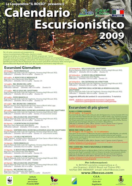 Calendario Escursionismo 2009