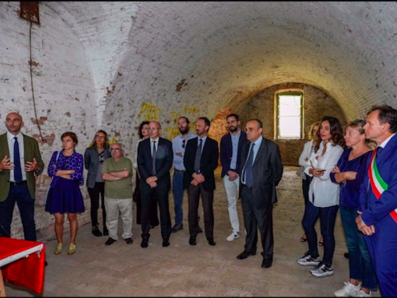 Il Ministro Bonisoli in visita al Forte di Pietole di Borgo Virgilio 