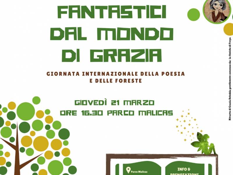 Giornata della Poesia e delle Foreste con il Parco Letterario Grazia Deledda di Galtellì