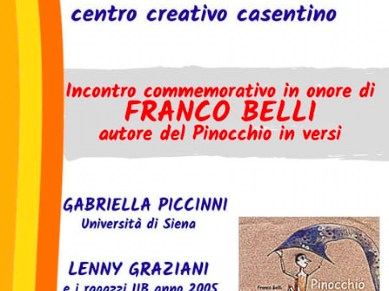 Il Parco Letterario Emma Perodi ricorda Franco Belli, autore del Pinocchio in versi