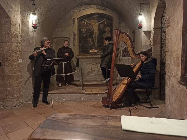 Parco:  Concerto di Capodanno per la Pace dall'Eremo delle Carceri di Assisi