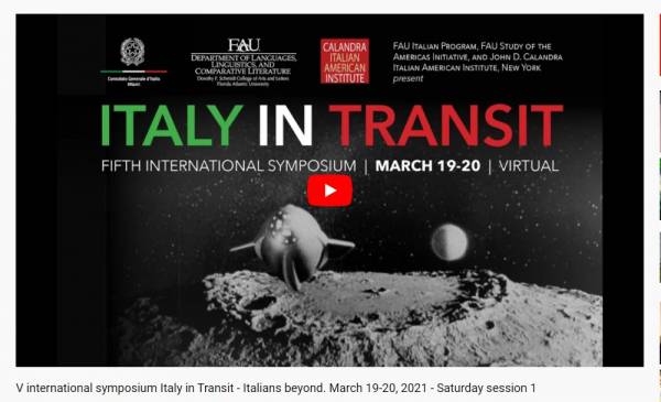 Italy in Transit 2021. I Parchi Letterari alla Florida Atlantic University