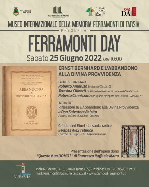 Ferramonti Day: Ernst Bernhard e l'Abbandono alla Divina Provvidenza 