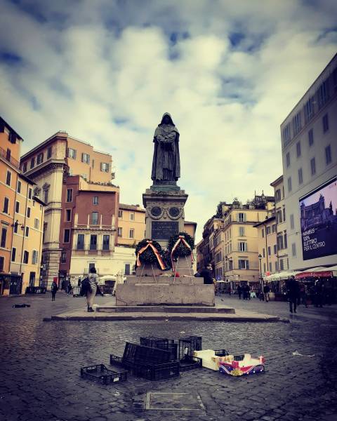 Parco: 17 febbraio 1600. Il rogo di Giordano Bruno in Campo de' Fiori a Roma