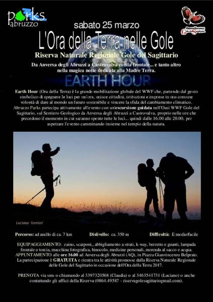 Foto Earth Hour (Ora della Terra) del WWF nel Parco Letterario d'Annunzio 5