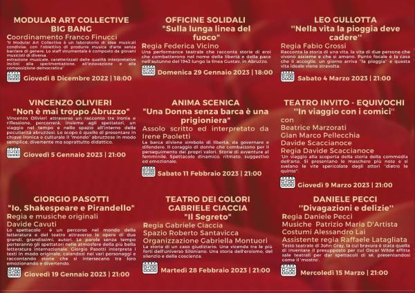 Foto La Stagione teatrale 2022 -2023 di Pescina Città di Silone e Mazzarino 2